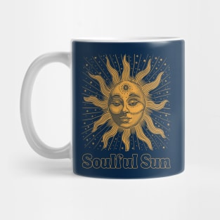 Soulful Sun Vintage Zen  Illustration Mug